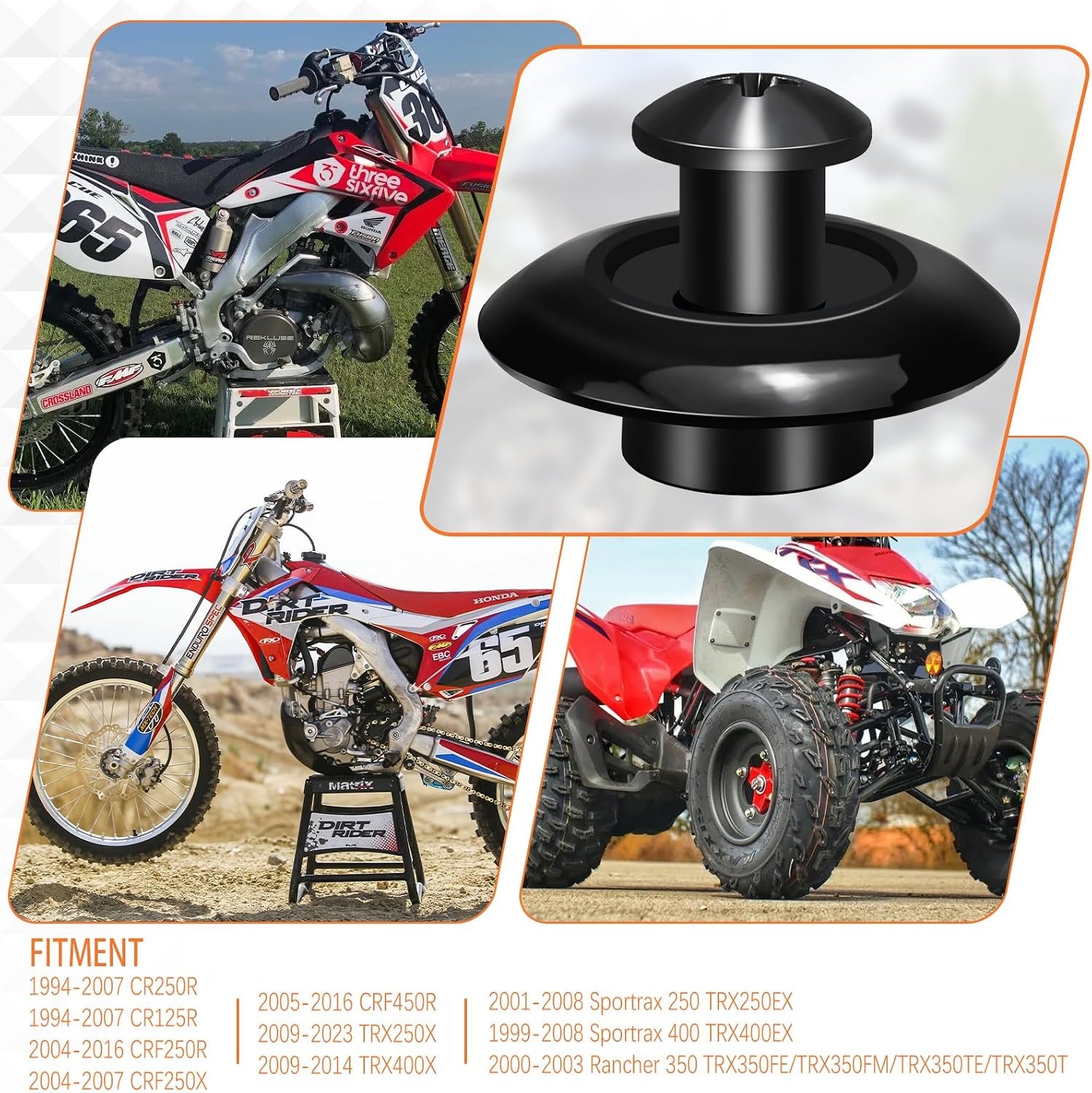 5mm Collar Bolt Honda CR125R CR250R CRF250R CRF250X CRF450R TRX250X TRX250EX TRX