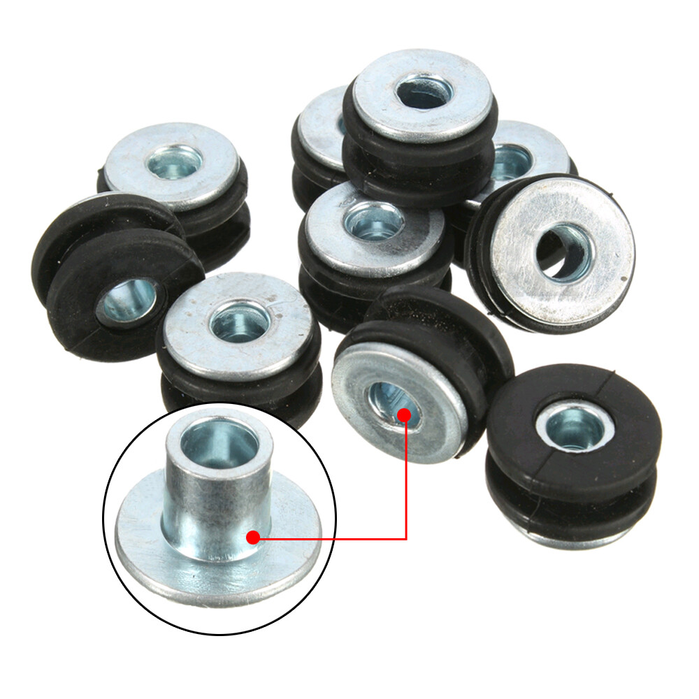 10*Motorcycle Parts Fairing Panel Rubber Grommet Bolt Shockproof Relief Cushion