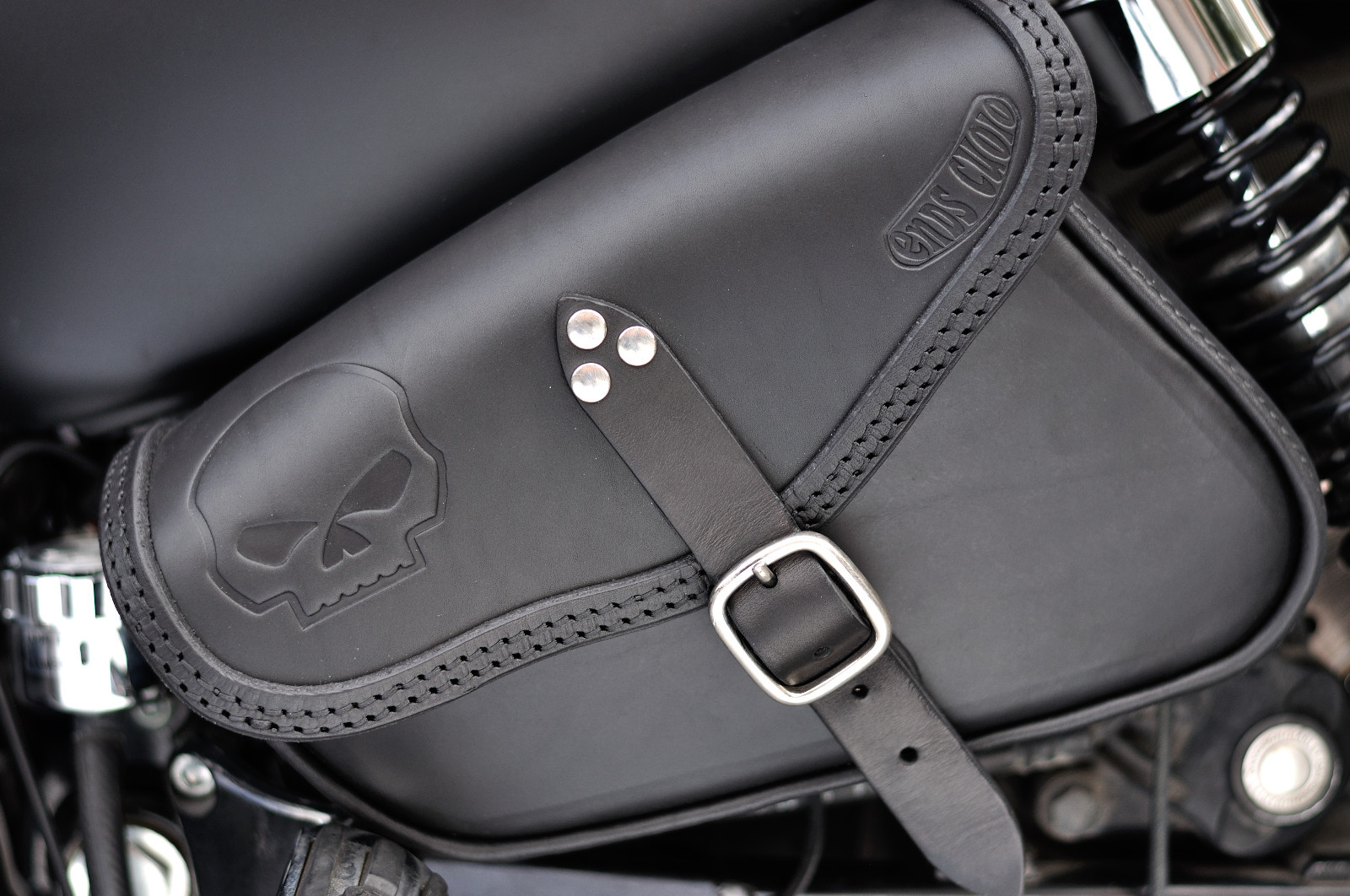 SADDLE BAGS LEFT&RIGHT SIDE FOR HARLEY DAVIDSON SPORTSTER MODELS ITALIAN QUALITY