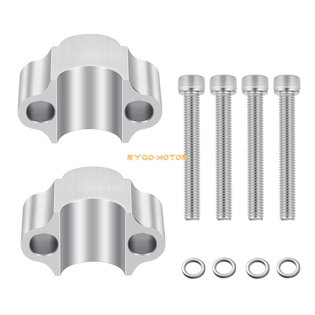 7/8″ Silvery Handlebar Risers 30mm Height for Motorcycle & ATV ATV Dirt Bike
