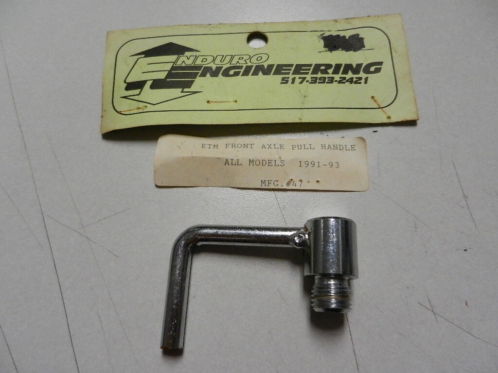 NOS Enduro Engineering Front Axle Pull Handle 1991-1993 KTM MFG#47