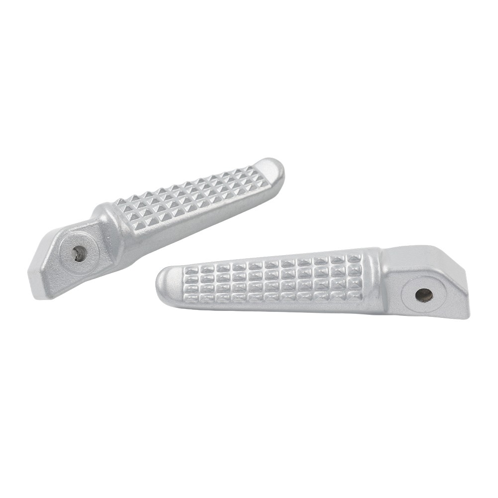 1Pair For Honda Grom MSX125 Universal Motorcycle Rear Foot Pegs Footrests Sliver