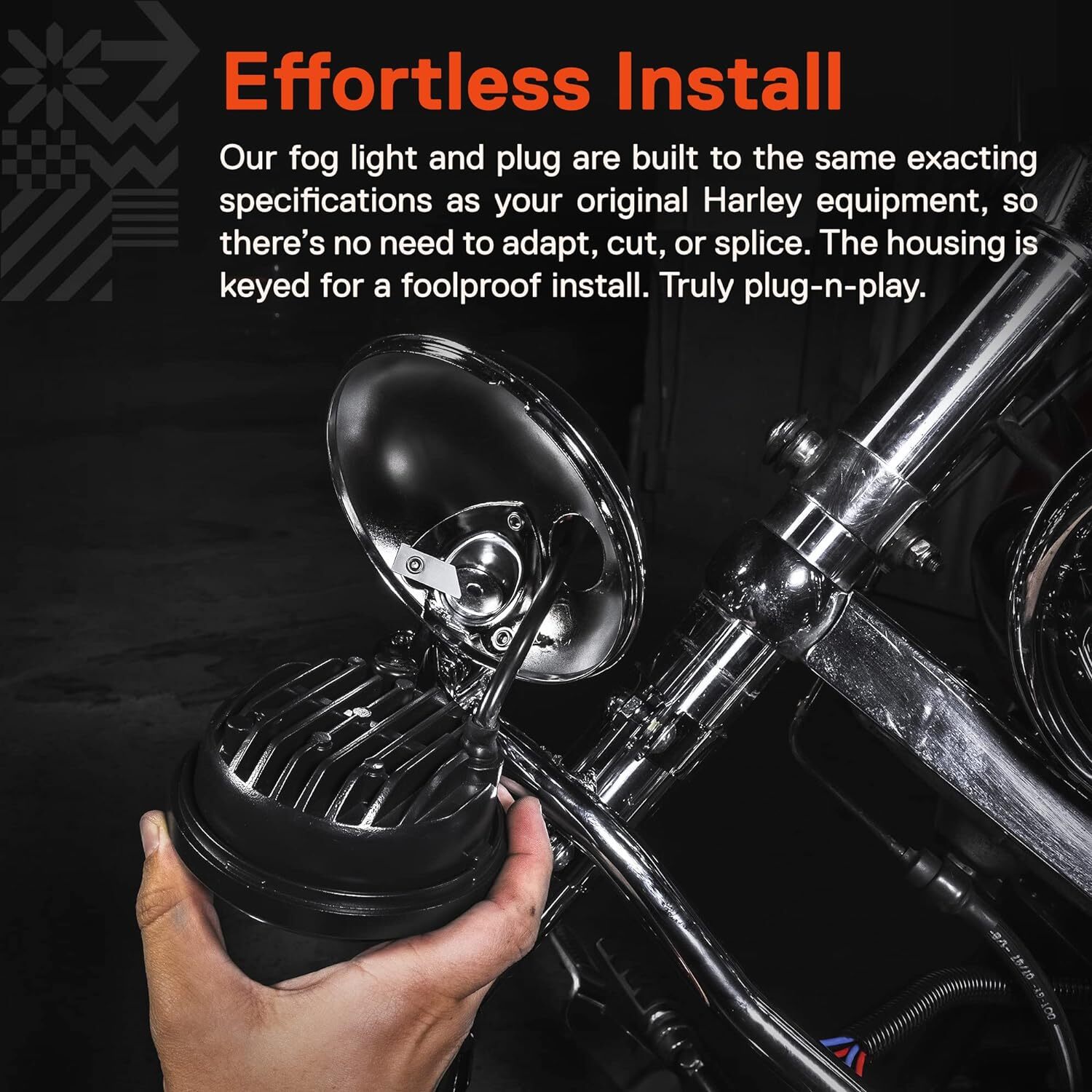 7″ inch LED Headlight With Fog Lights For Harley Davidson Touring Street Glide
