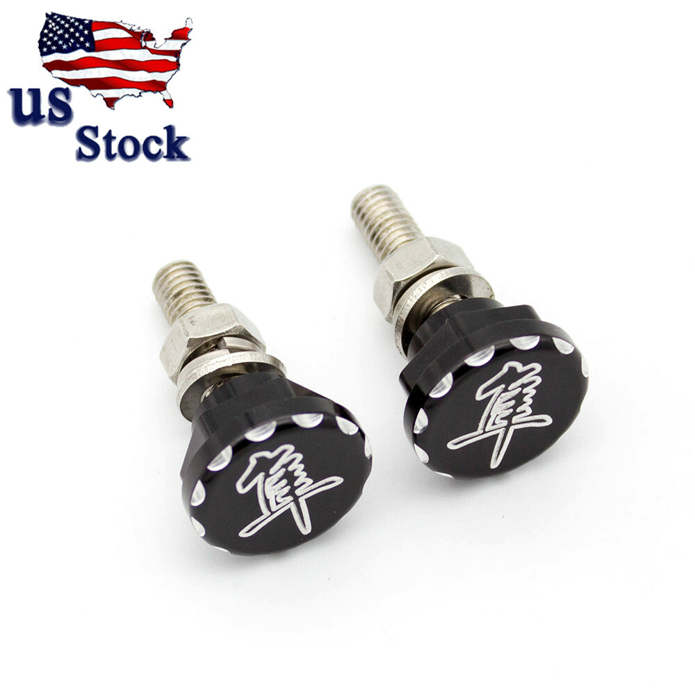 US FXCNC Black License Plate Screw For Suzuki GSXR1300/Hayabusa Motorcycle Bolt