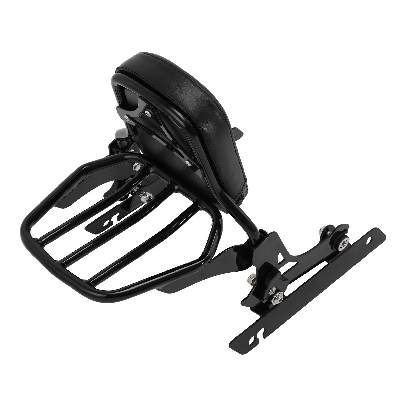Sissy Bar Backrest Luggage Rack Fit For Harley Dyna Low Rider 2006-2009 14-2017