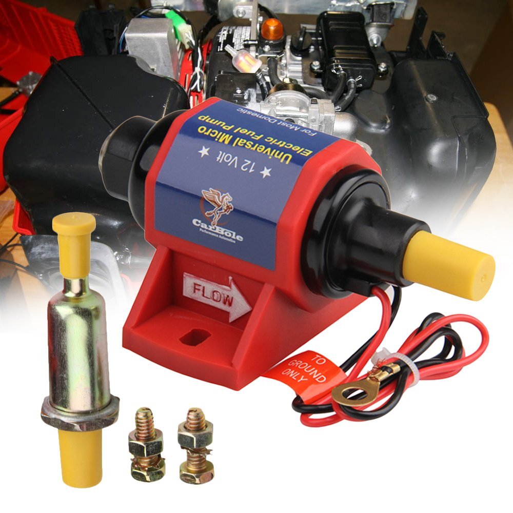 Universal Electric Inline Fuel Pump Carburetor 5-9 PSI 35 GPH Gas Diesel Alcohol