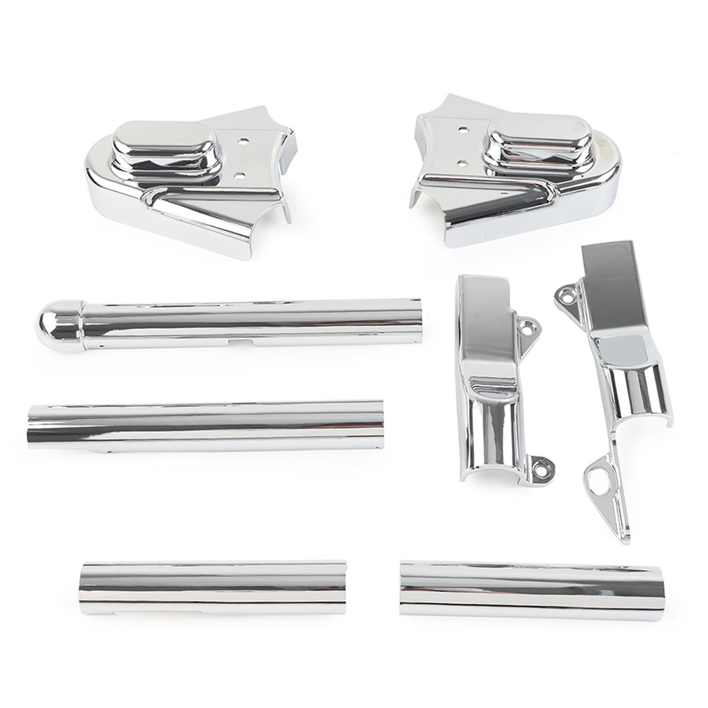 Rear Swingarm Covers Phantom Axle Covers Fit Harley Softail 2000-2007 Chrome