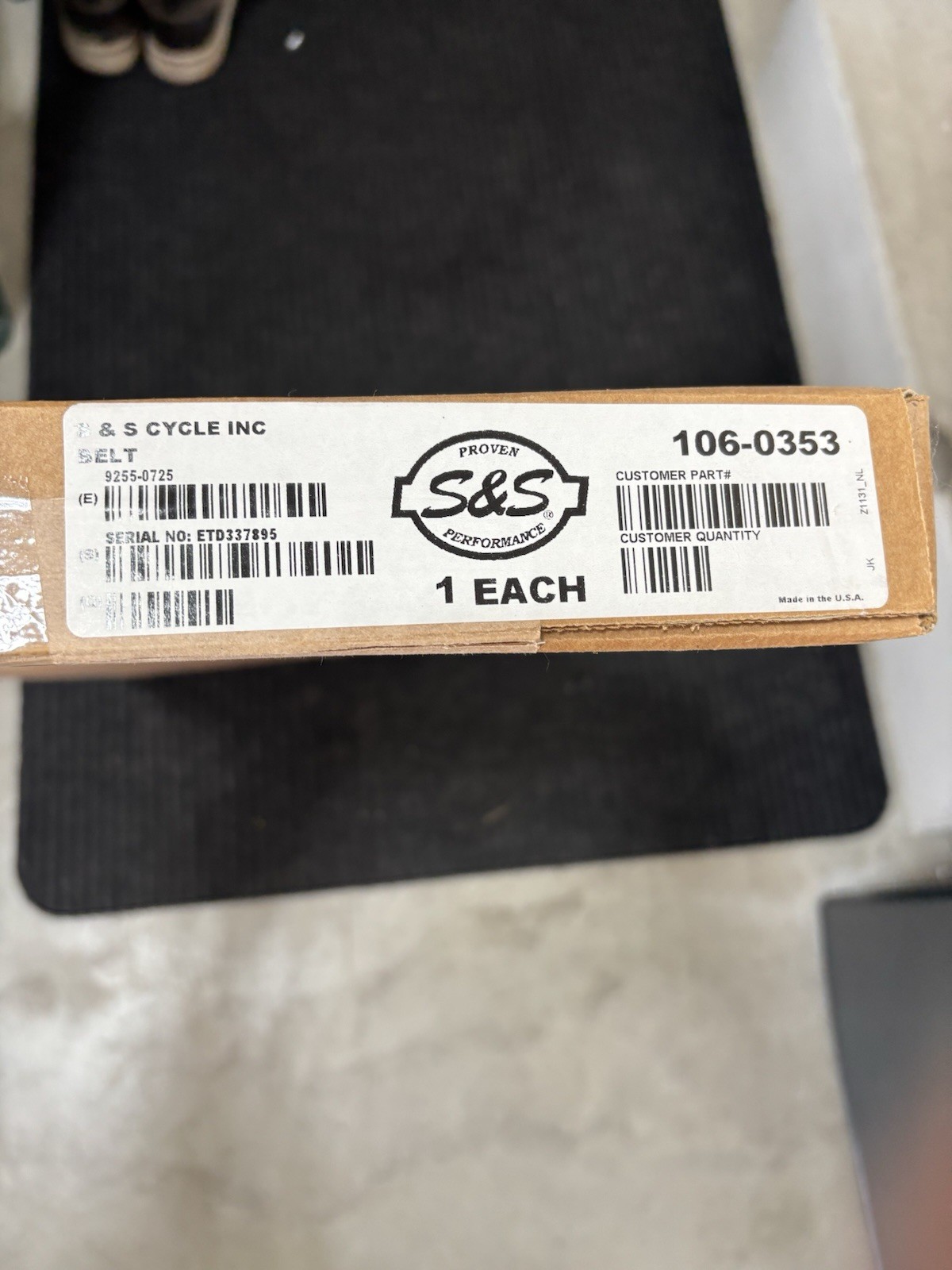 Harley Davidson 1.5” S&S Cycle Final Drive Belt – 135-Tooth – 106-0354