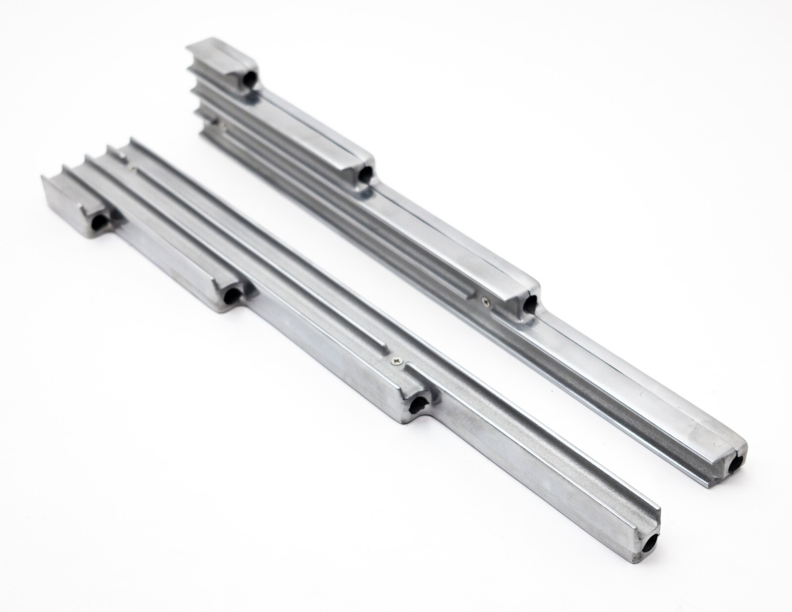 ALUMINUM BILLET 9.5MM WIRE LOOM SET FINNED – POLISHED