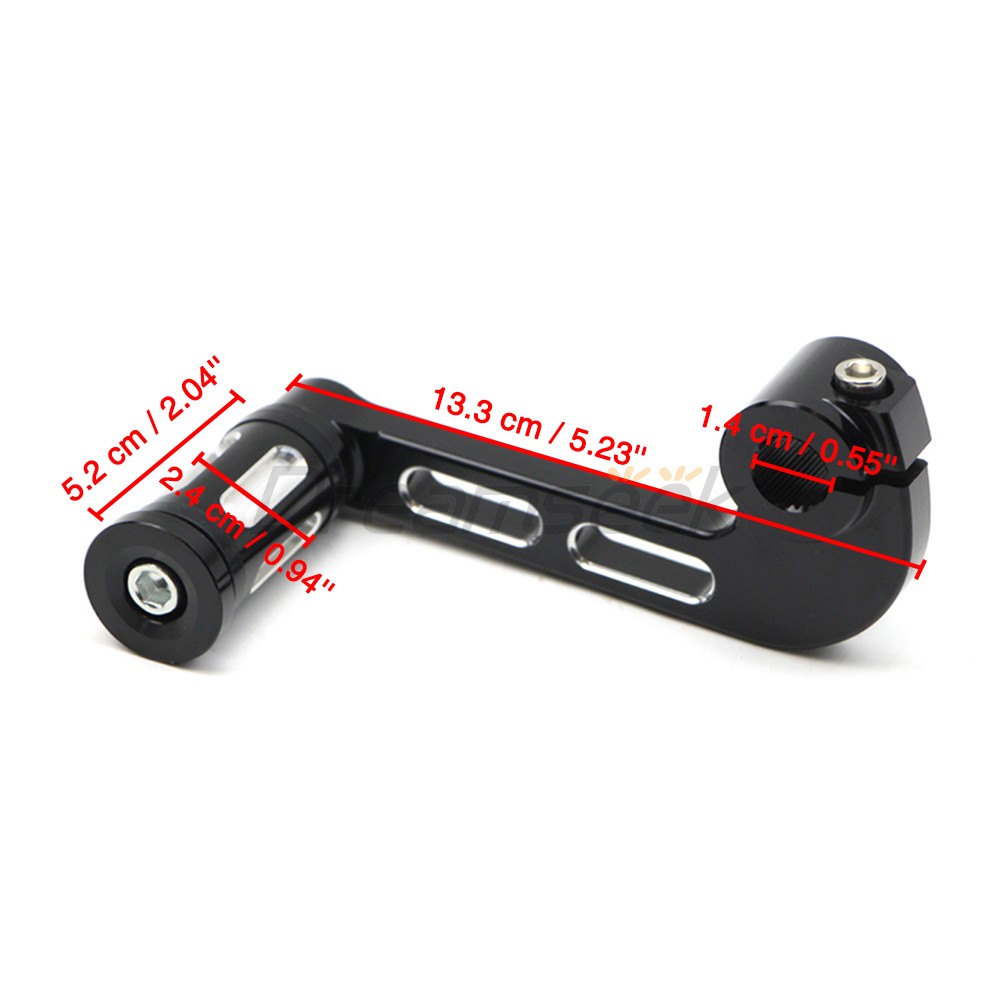 Midontrol Shift Lever Shifter Peg for Harley Sportster XL883 1200 04-22 Black