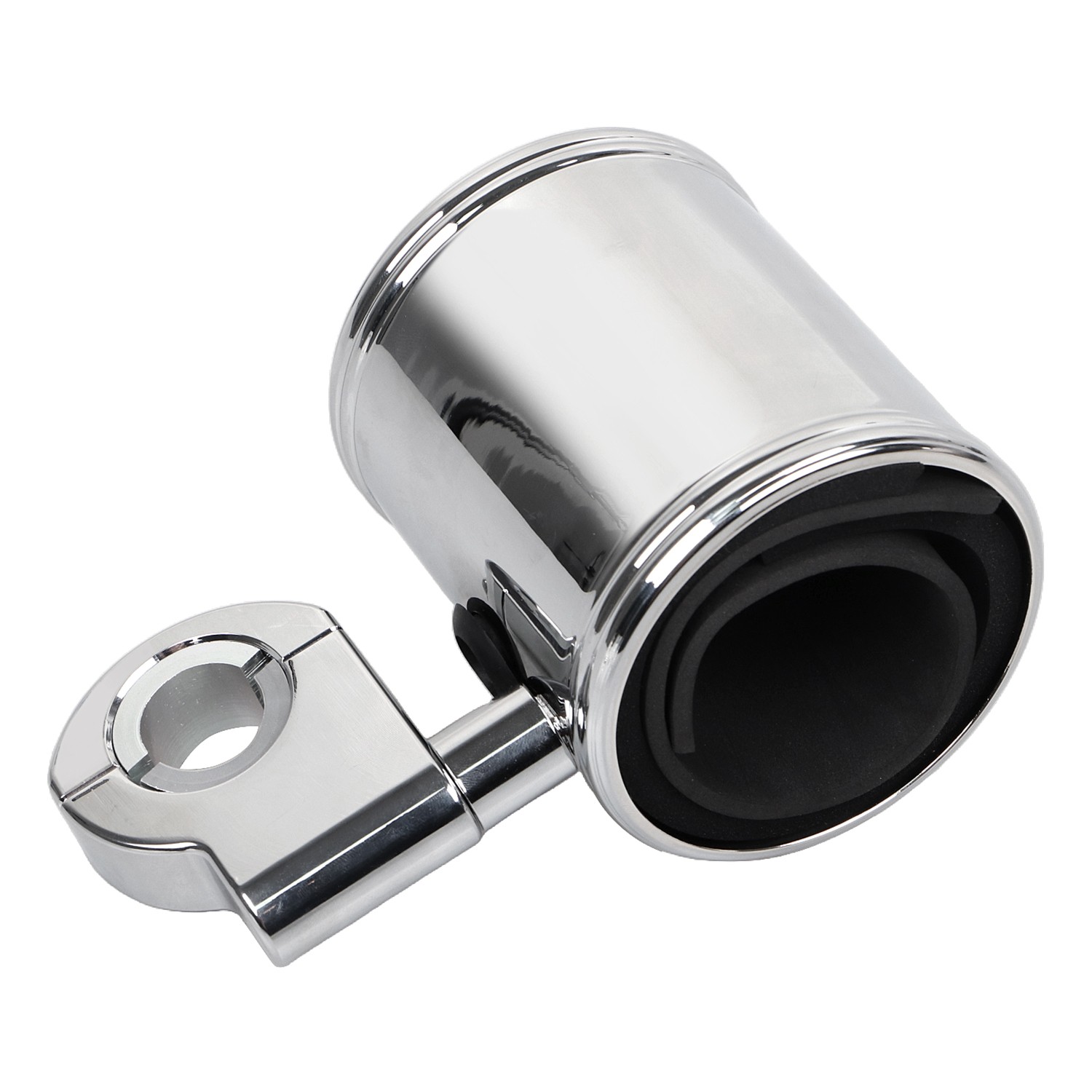 Chrome Drink Cup Holder For Harley 1″ Handlebar Heritage Softail Fat Boy FLSTF
