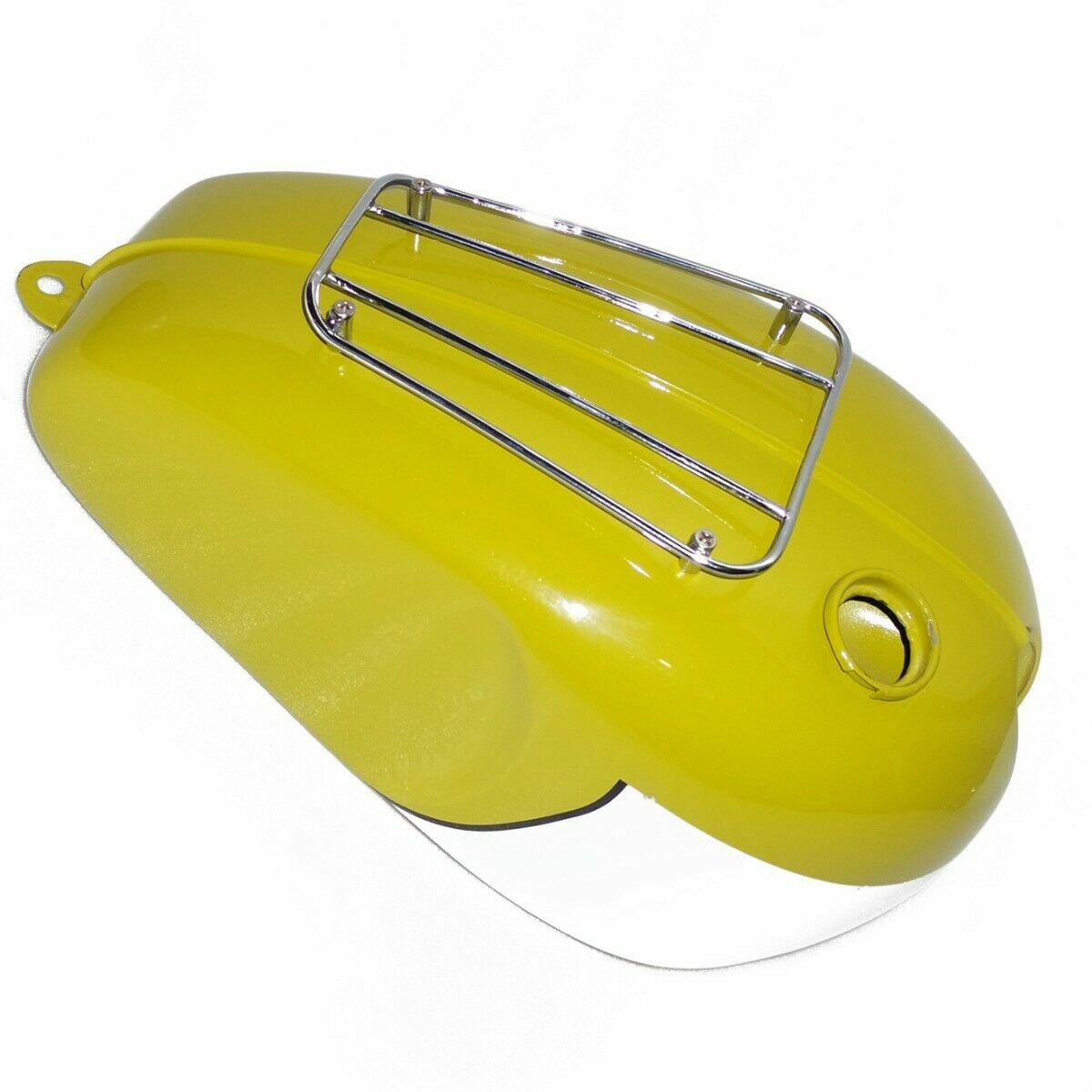 Fits For Triumph T120 Bonneville Yellow Painted 3.5 Gallon Fuel Tank+Parcel Rack