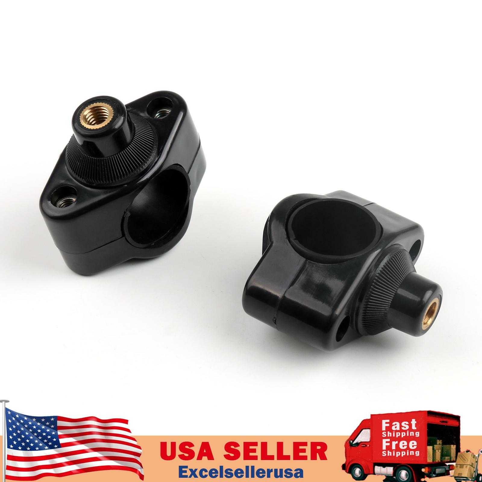 Windshield Mounting Hardware Quick 1″25mm&1 1/8″ 28mm Handlebar Clamps Set USA