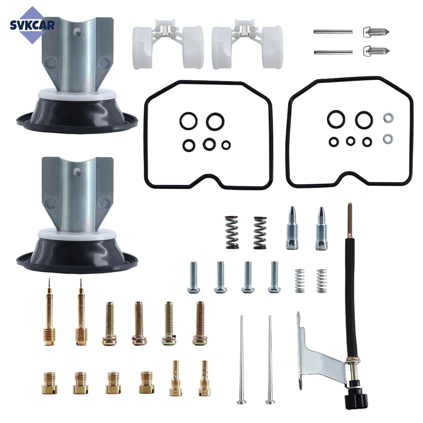 For Kawasaki EN500 C EN500 Vulcan LTD Carburetor Kit Plunger Diaphragm Float