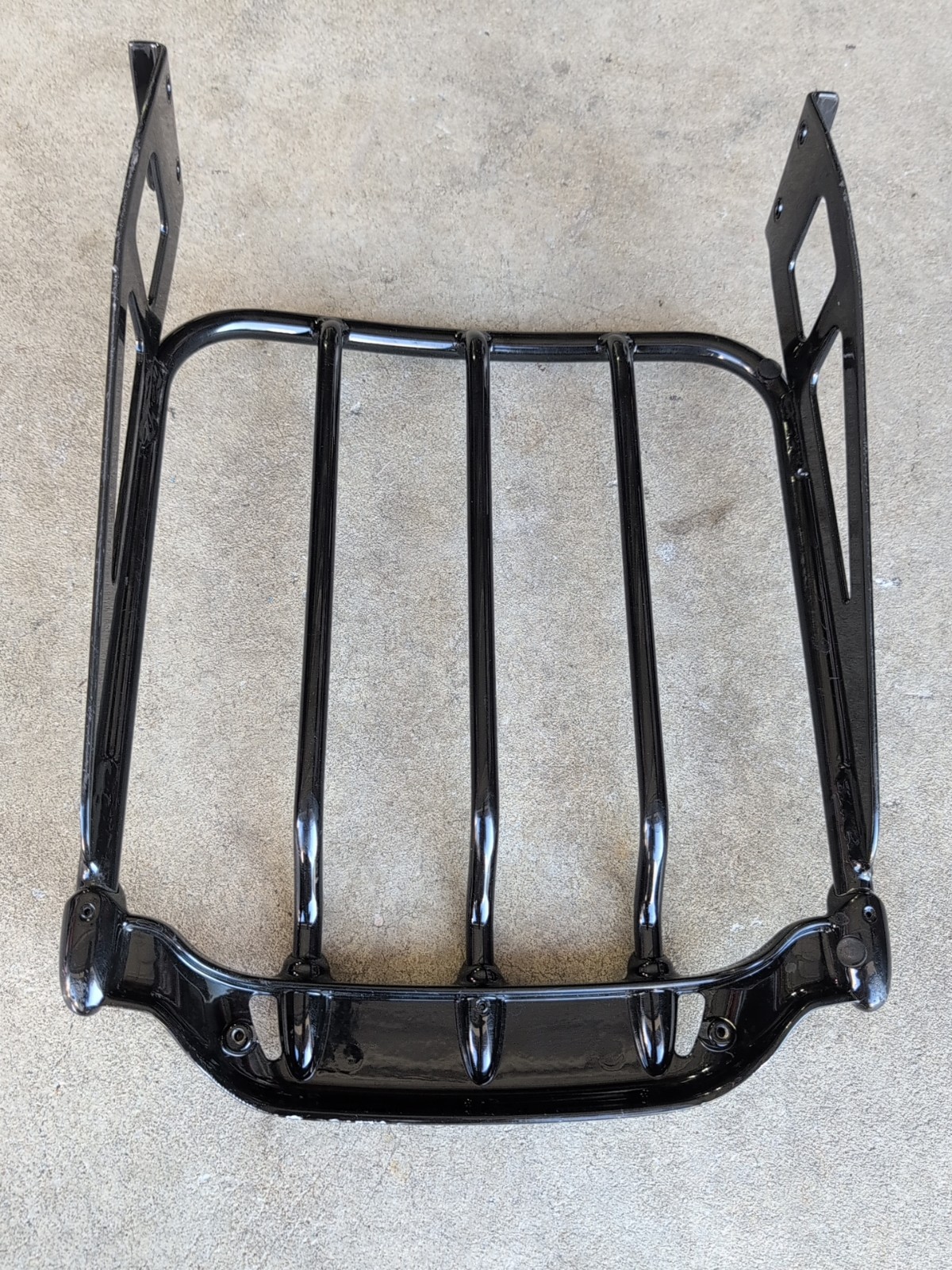 07-24 Harley Davidson Air wing Luggage Rack Touring BLACK Two Up Fast Fat Boy