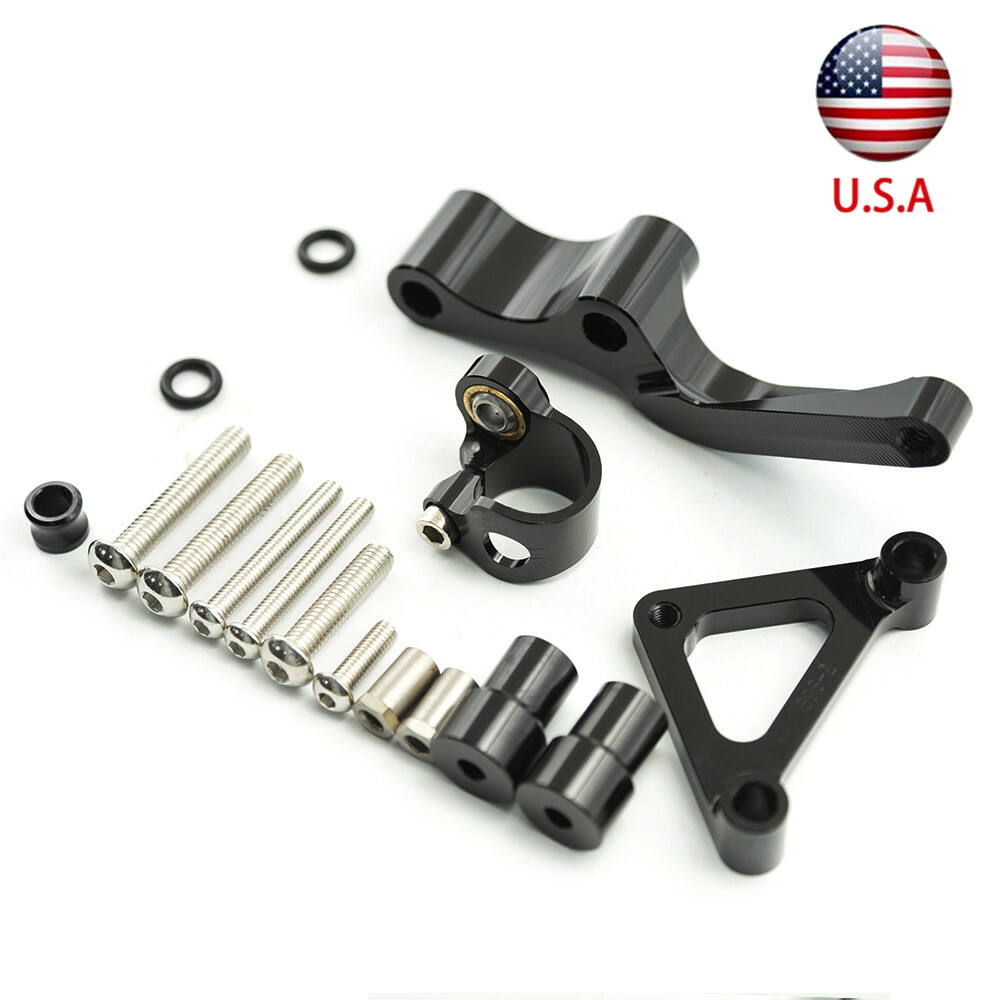 For M 696 796 795 CNC Steering Damper And Bracket Mount Kit Holder Support Set