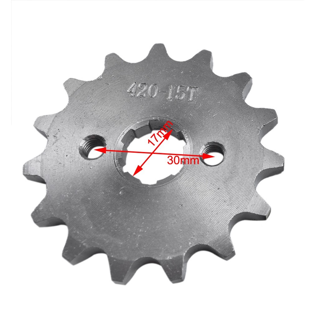 420 15 T 17mm Front Engine Sprocket Fit 110cc 140cc 150cc YCF SSR Dirt Pit Bike