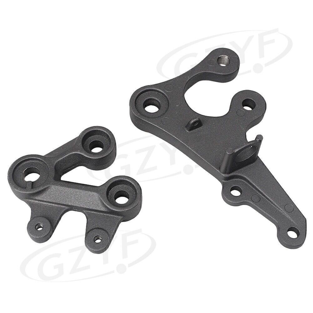 Front Footpegs Footrests Bracket Kit Fit Suzuki GSXR1000 2005-2010 Driver Rider