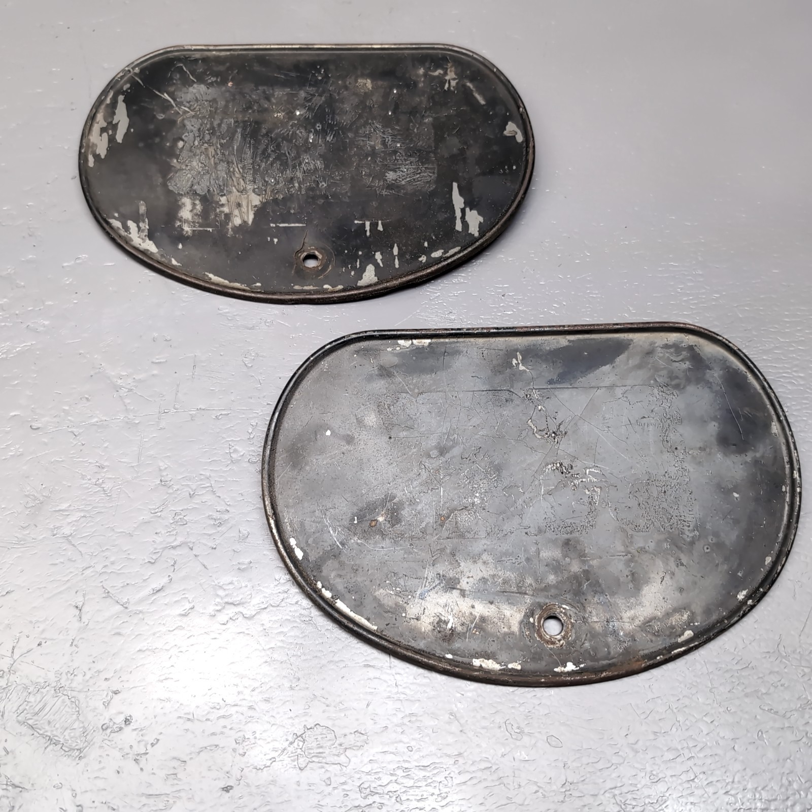 1973-1976 HONDA XR75 OEM SIDE NUMBER PLATES SET