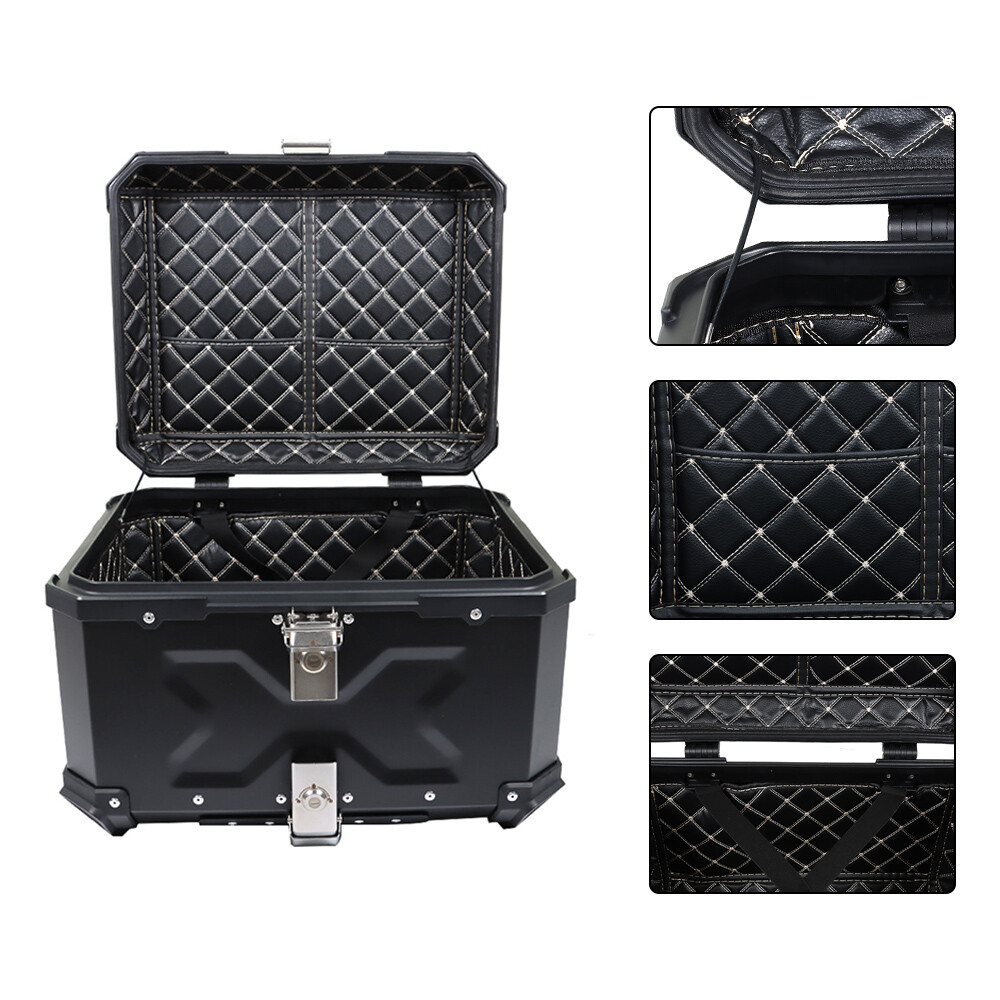 Motorcycle Top Case Tail Box Waterproof Luggage Scooter Trunk Storage 55L