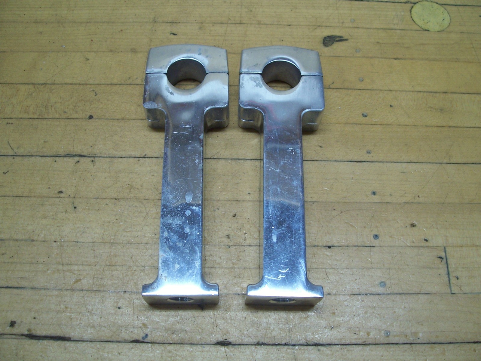 Vintage NOS 5″ Superior 7/8″ Handlebar Riser Mounts Chopper Bobber Motorcycle