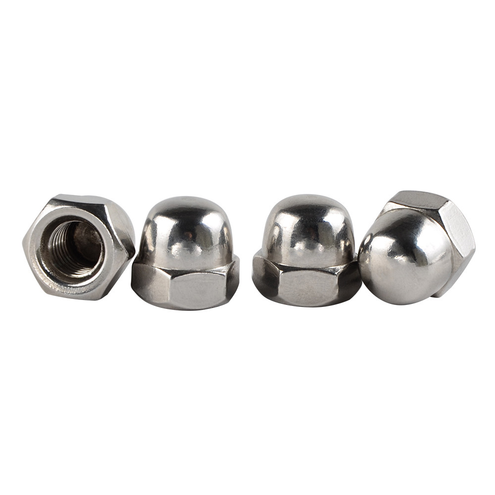 4PCS Universal Shock Absorber Acorn Nuts Kit M10x1.25 For Honda Suzuki Kawasaki