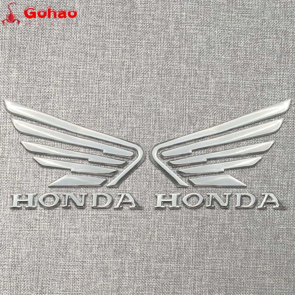 2 Pairs Fairing Fender Fuel Tank Badge Emblems L/R for CB CBR CBF CL CM PCX ALL