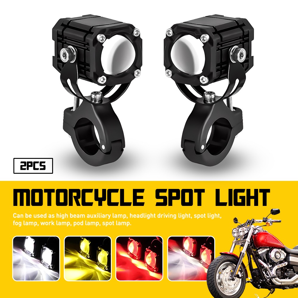Pair LED Work Light Bar Headlight Driving Spot Light Fog Lamp Motorcycle UTV ATV
