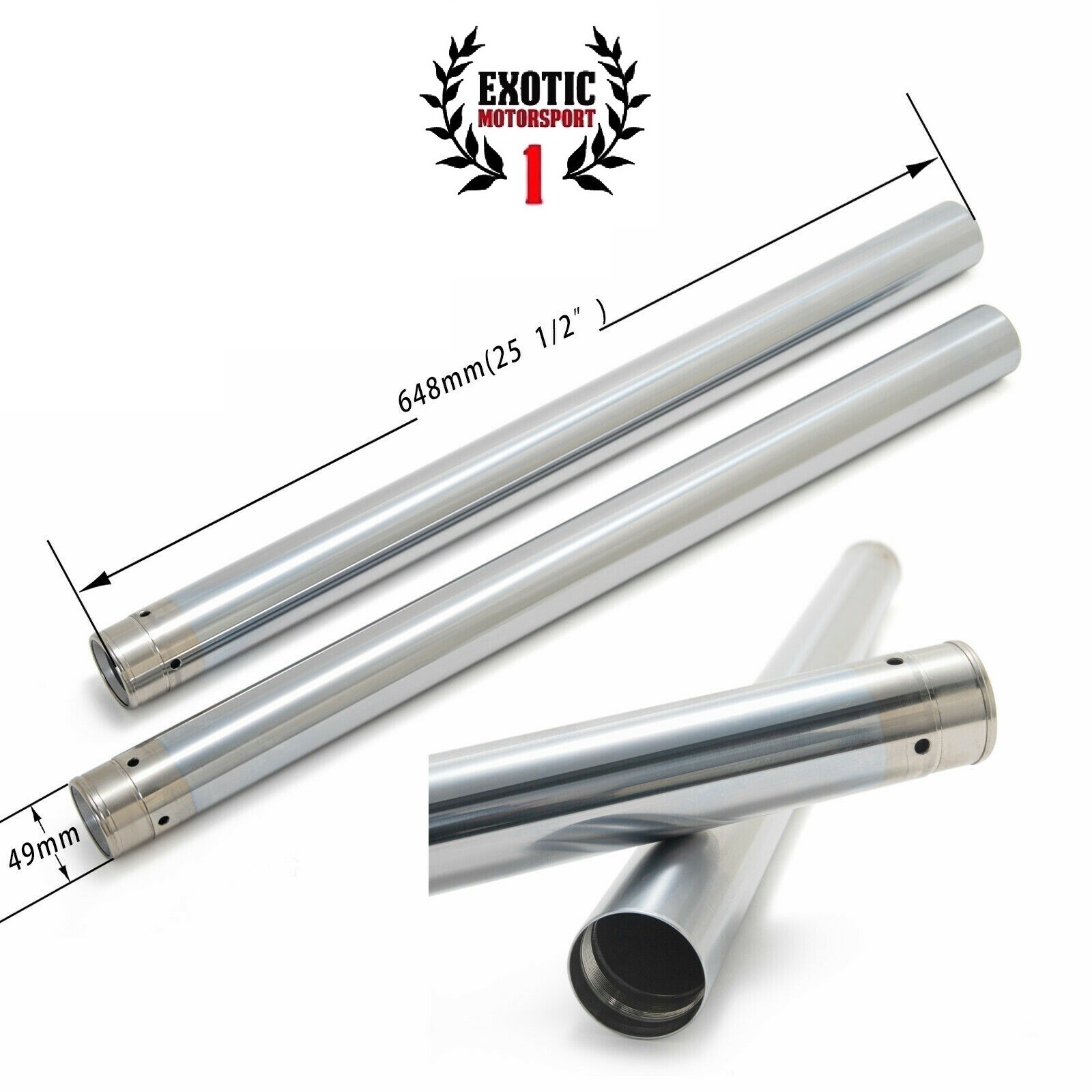 49 mm Fork Tubes For Harley Dyna Fat Bob FXDF Street Bob FXDB 06-17