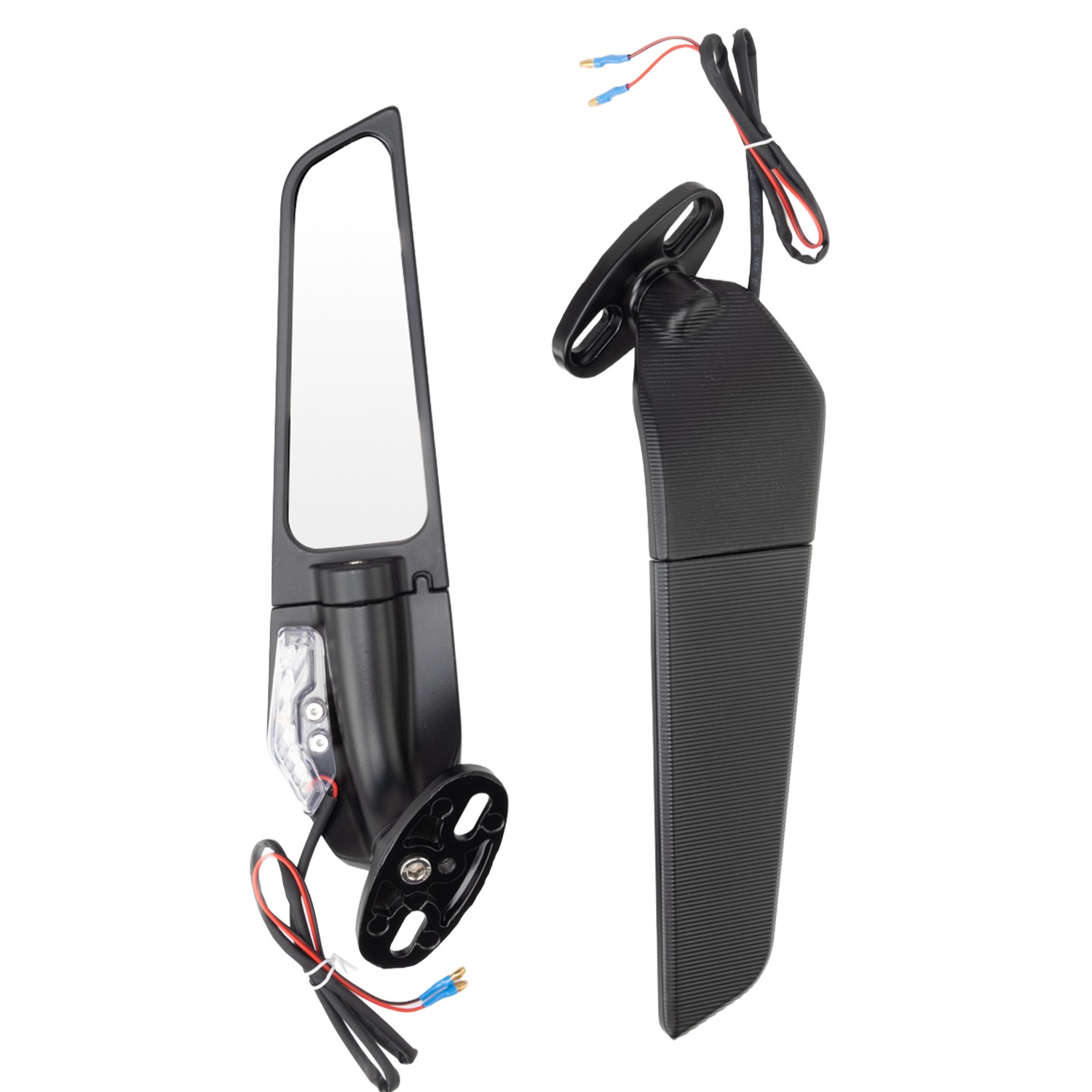 Rearview Wing Mirrors w/ LED Turn Signal Light for Honda CBR1000RR CBR600R 250R