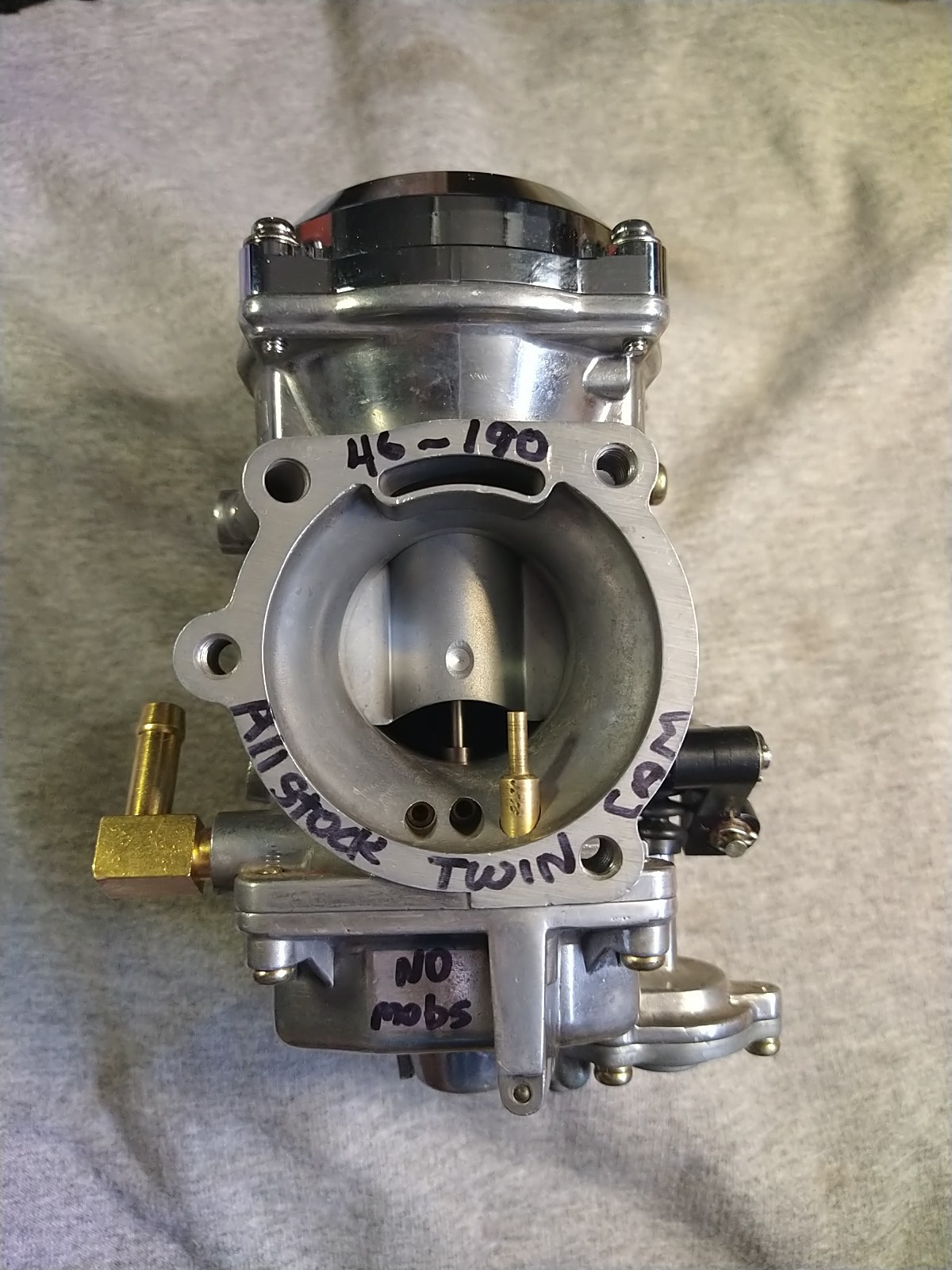 Harley CV -99 Polished Carb All Stock For All Twin Cam 46/190 Rebuilt G3
