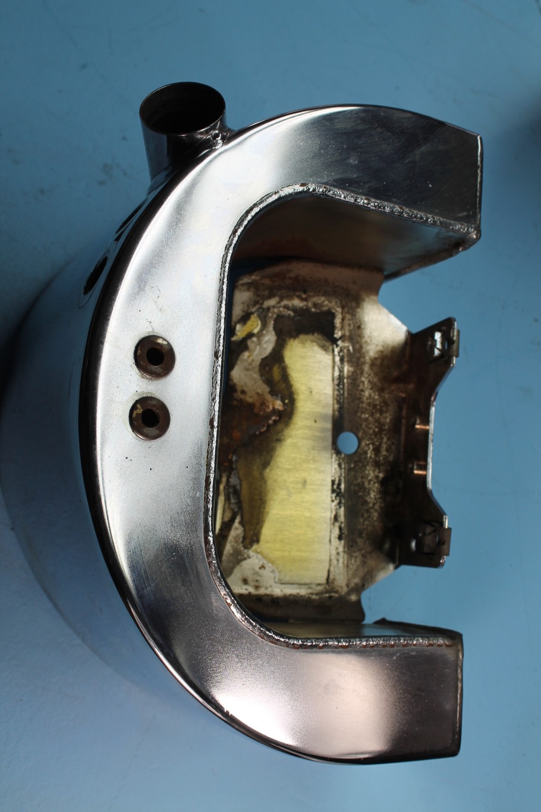 1414 03 HARLEY-DAVIDSON SOFTAIL ENGINE CHROME OIL TANK RESERVOIR