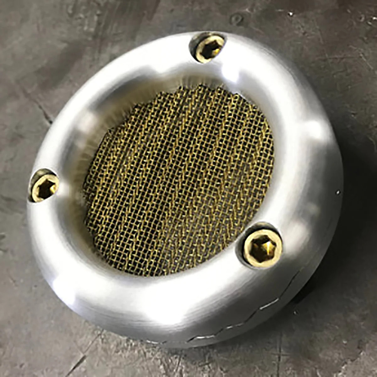 Old-Stf Cycle Aluminum KR Bee Blocker – Brass Screen – S&S Super E/G Carburetor