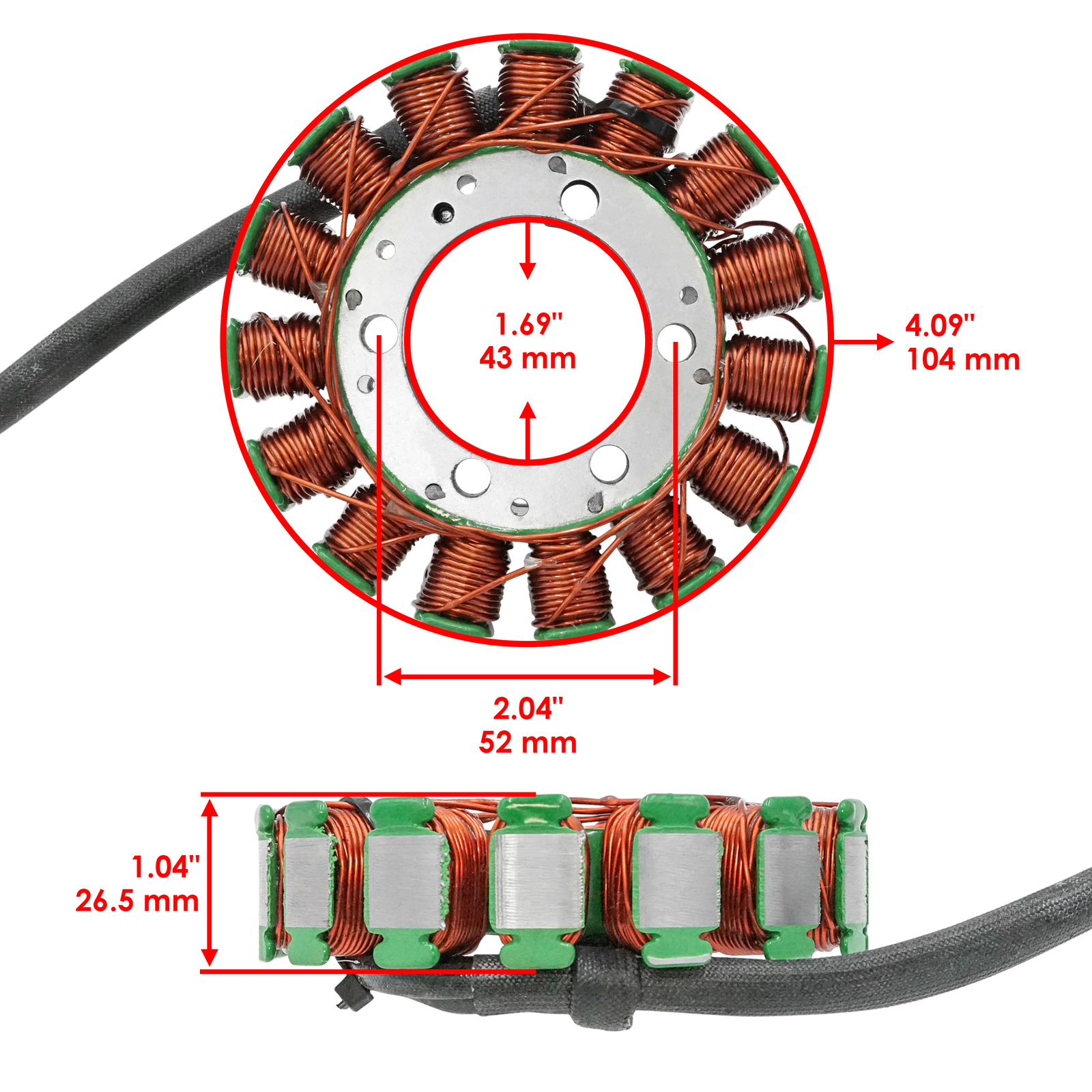 Stator And Gasket for Kawasaki Vulcan 900 VN900 VN900B VN900D VN900C 2006-2024