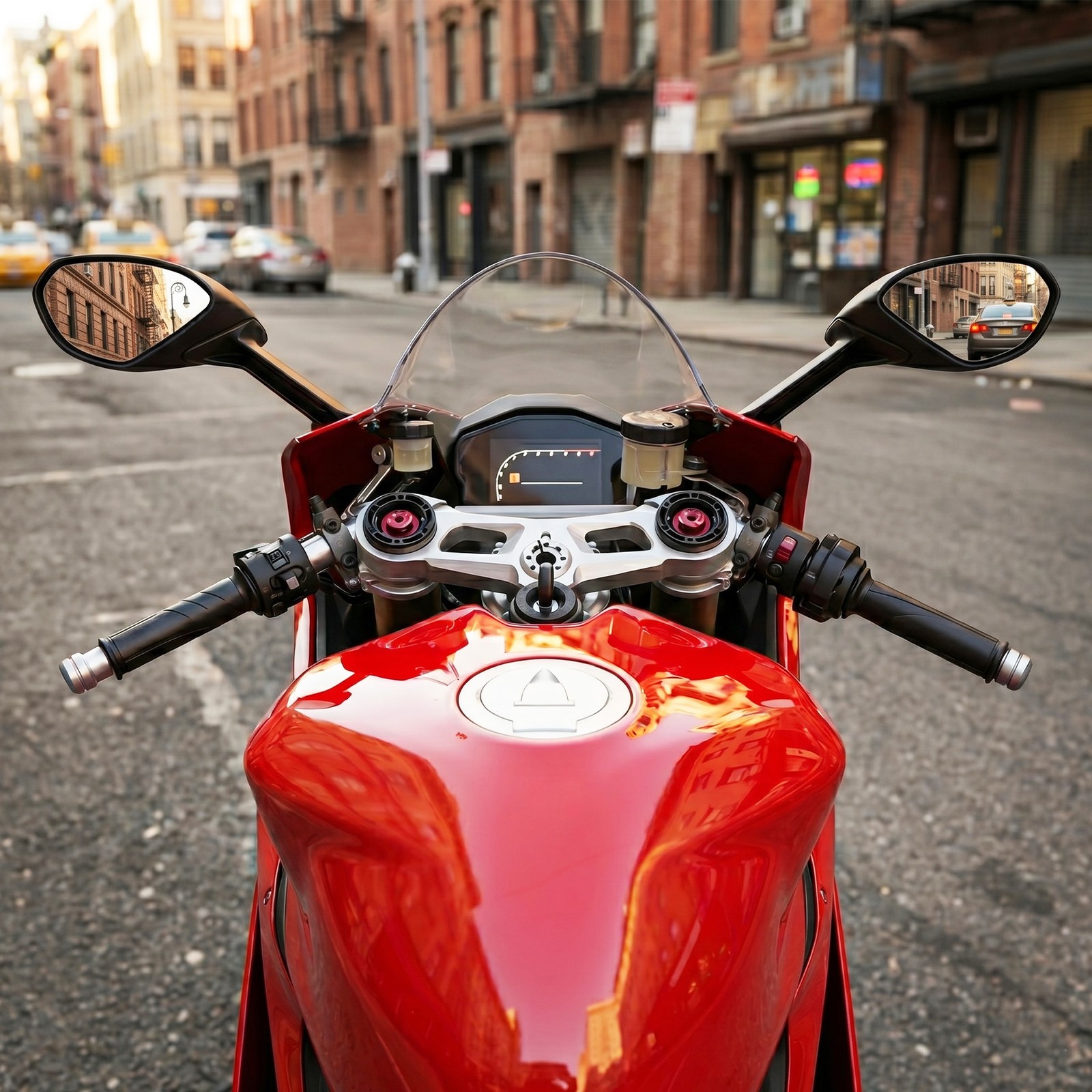 Left Right Side Mirrors Set W/ Turn Signals Fit For Ducati 959 Panigale 15-20