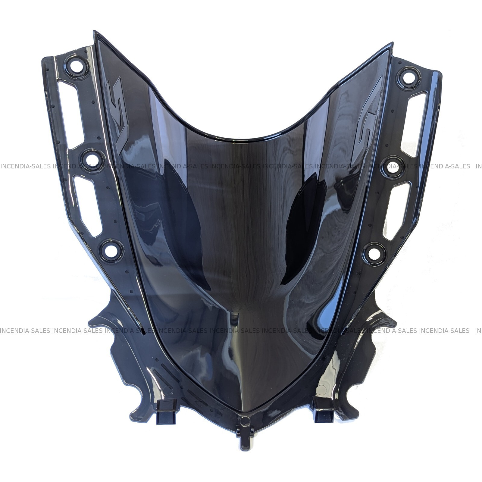 Yamaha YZF R125 Black Double Bubble Windscreen Windshield Screen 2023-2024