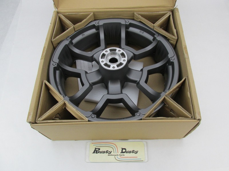 Harley Davidson Genuine NOS 18X4.5 5 Spoke Grey Seismic Front Wheel 43300595