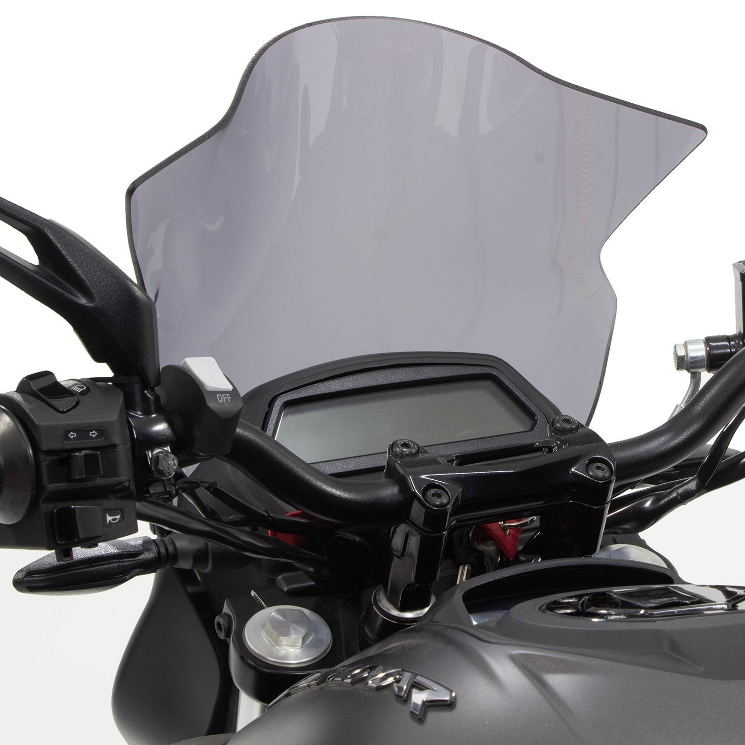 GP Kompozit Windshield Smoked For Bajaj Dominar 250 / Dominar 400 2017-2023