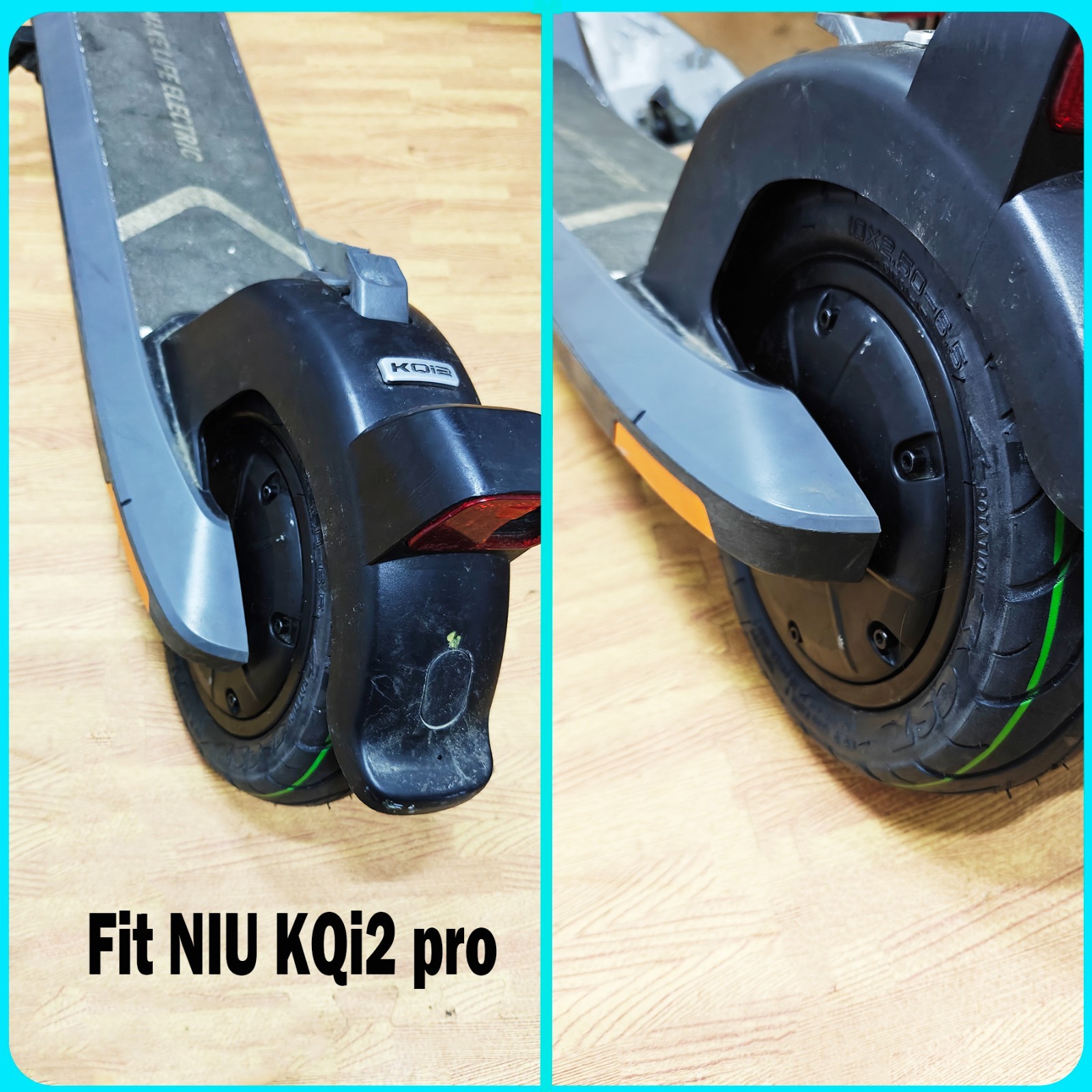 10×2.5-6.5 Scooter Tubeless Tire fit NIU KQi2 Electric Scooter