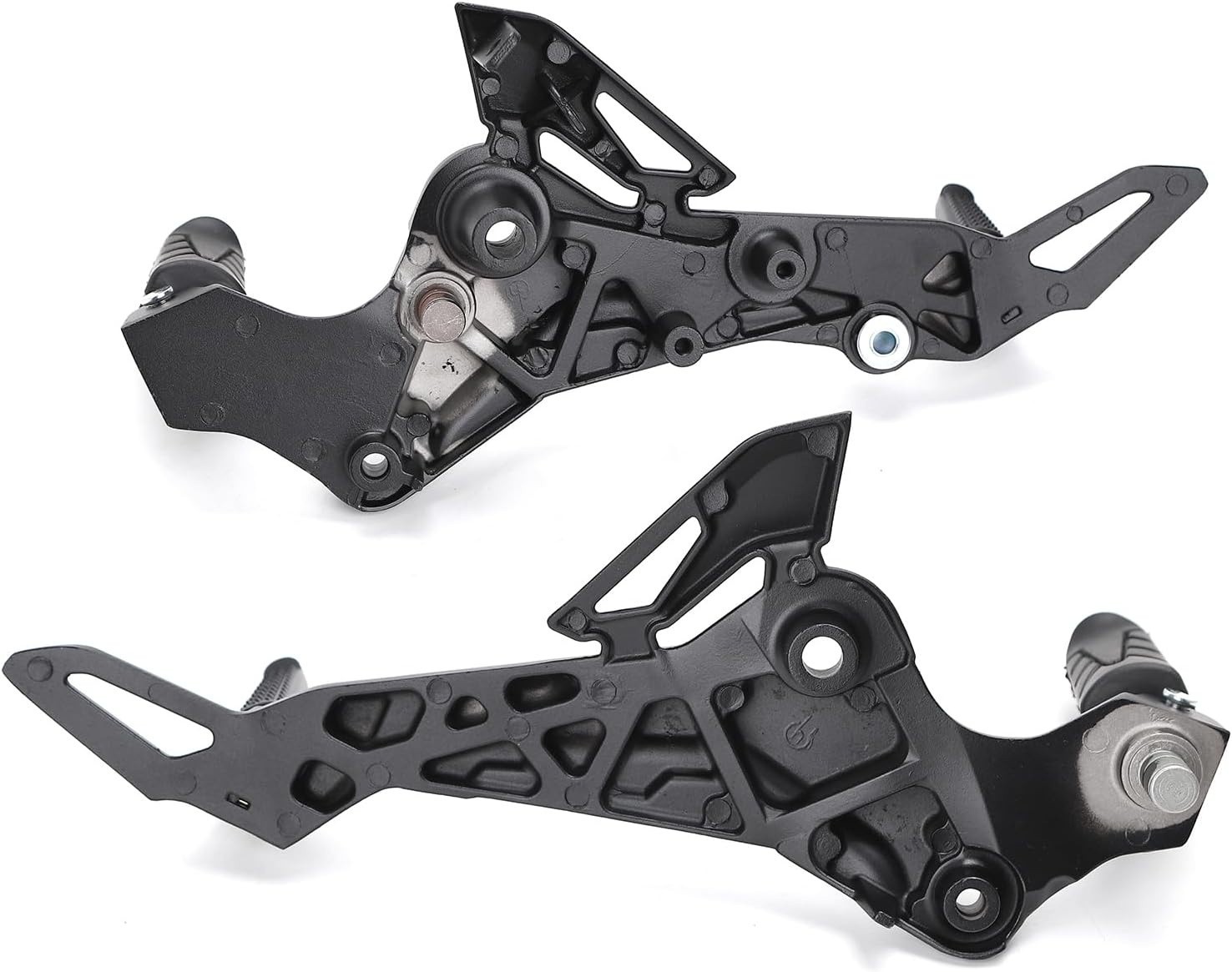 Minho Motorcyle Footpegs Right And Left Side in Aluminium Alloy Material, Black