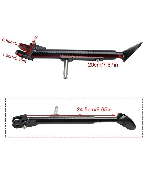 Pro-tek NEW Fully Adjustable Kickstand 2023-2026 Kawasaki Ninja ZX4R ZX4RR Black