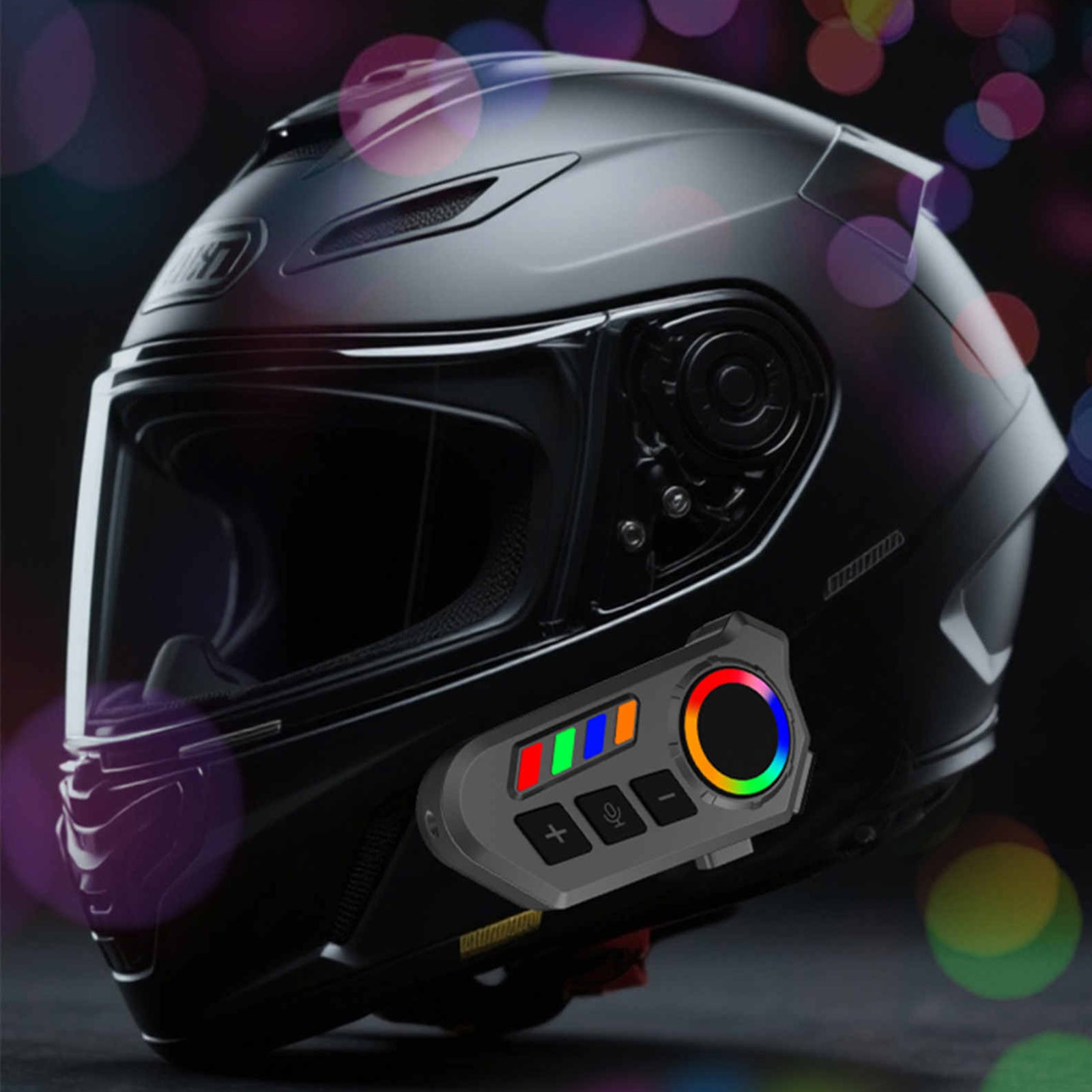 Motorcycle Helmet Headset 400mAh Battery BT6.0 IP65 Waterproof Hands-Free Voice