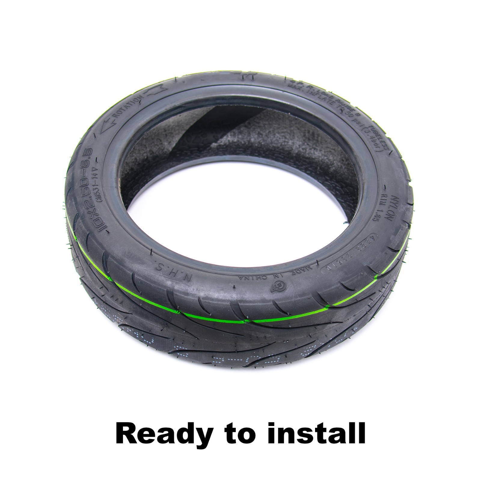 10×2.5-6.5 Scooter Tubeless Tire fit NIU KQi2 Electric Scooter