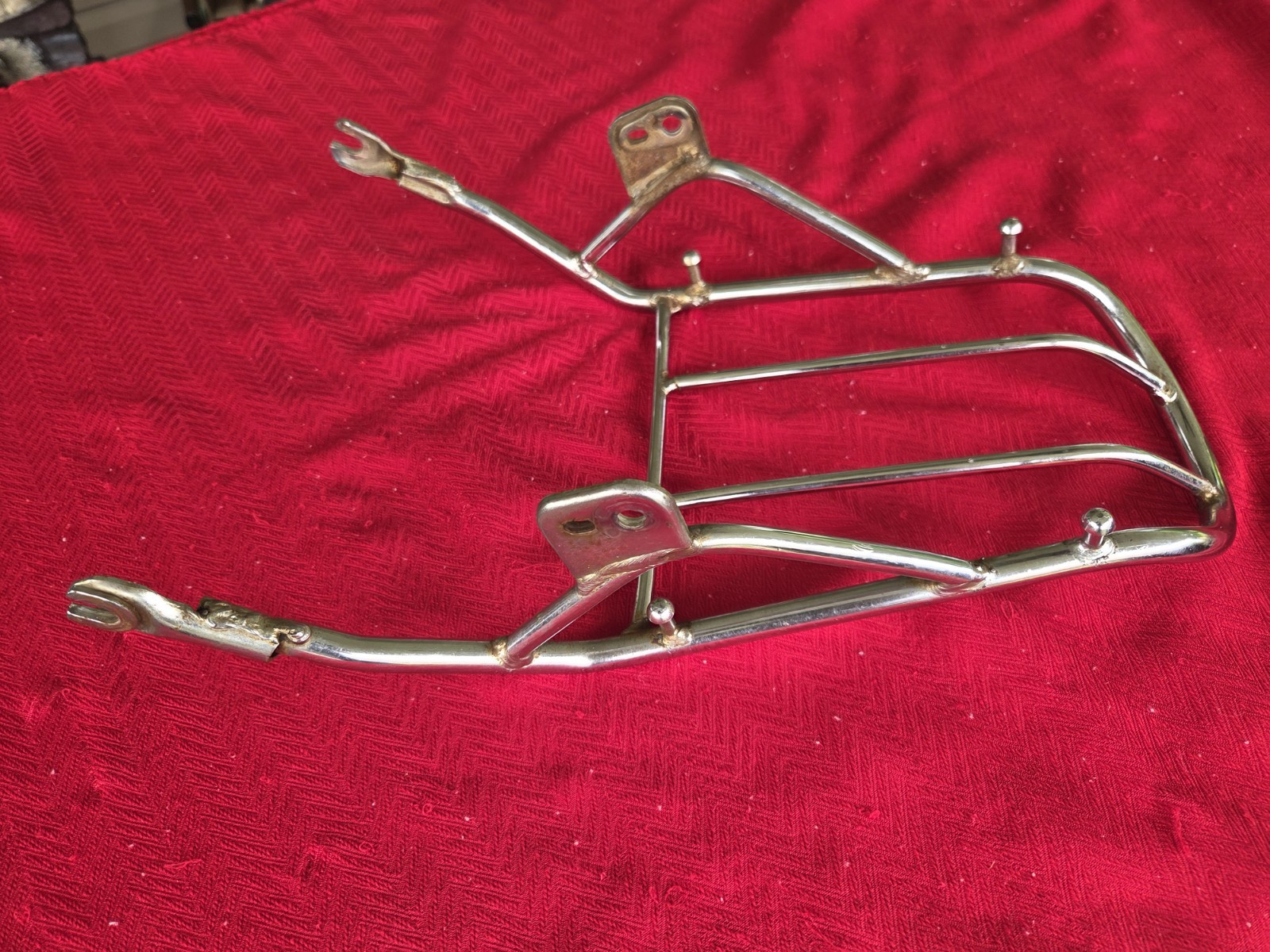 VERY NICE OEM YAMAHA 125 175 ENDURO AT1 AT2 AT3 CT1 CT2 CT3 CHROME LUGGAGE RACK