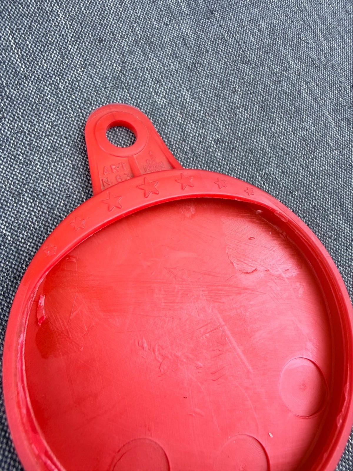 VINTAGE BIEMME RED TAX DISC HOLDER – LAMBRETTA VESPA VIGANO ULMA SUPER MOD 60s