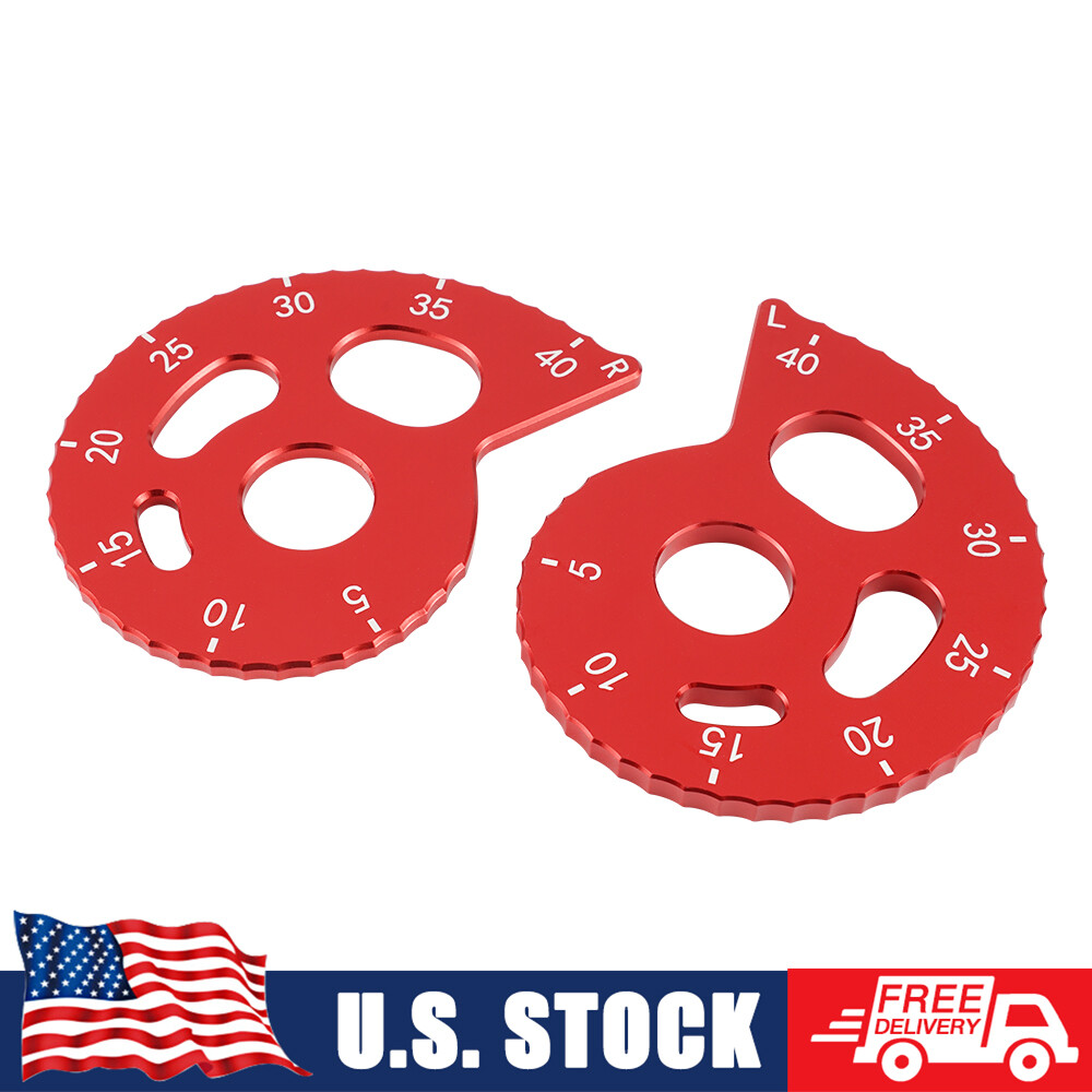 NiceCNC Rear Left Right Chain Adjusters For Honda XR 650L XR650L 1993-2022 Red