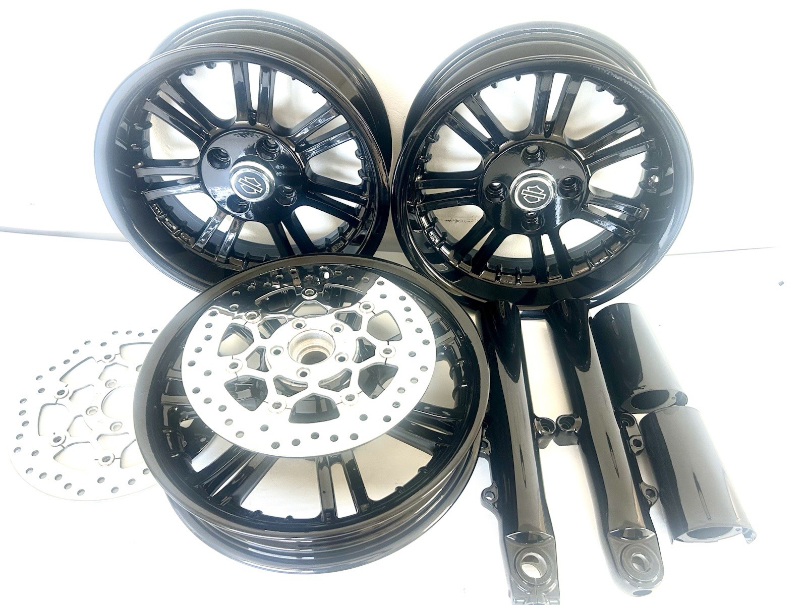 HARLEY Rims Trike Glide Wheels FLHTCUTG FREEWHEELER 2009-25 BLACK OUTRIGHT