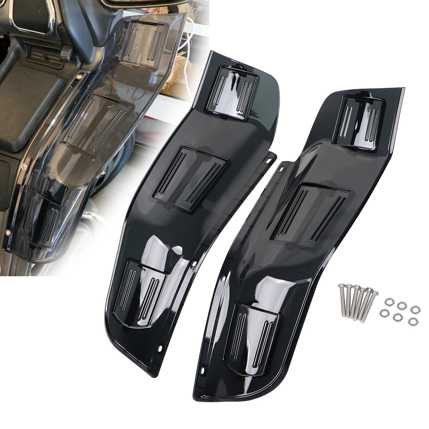 Dragon Wing Vented Wind Directors For Honda Goldwing GL1800HPNM Audio/Comfort/XM