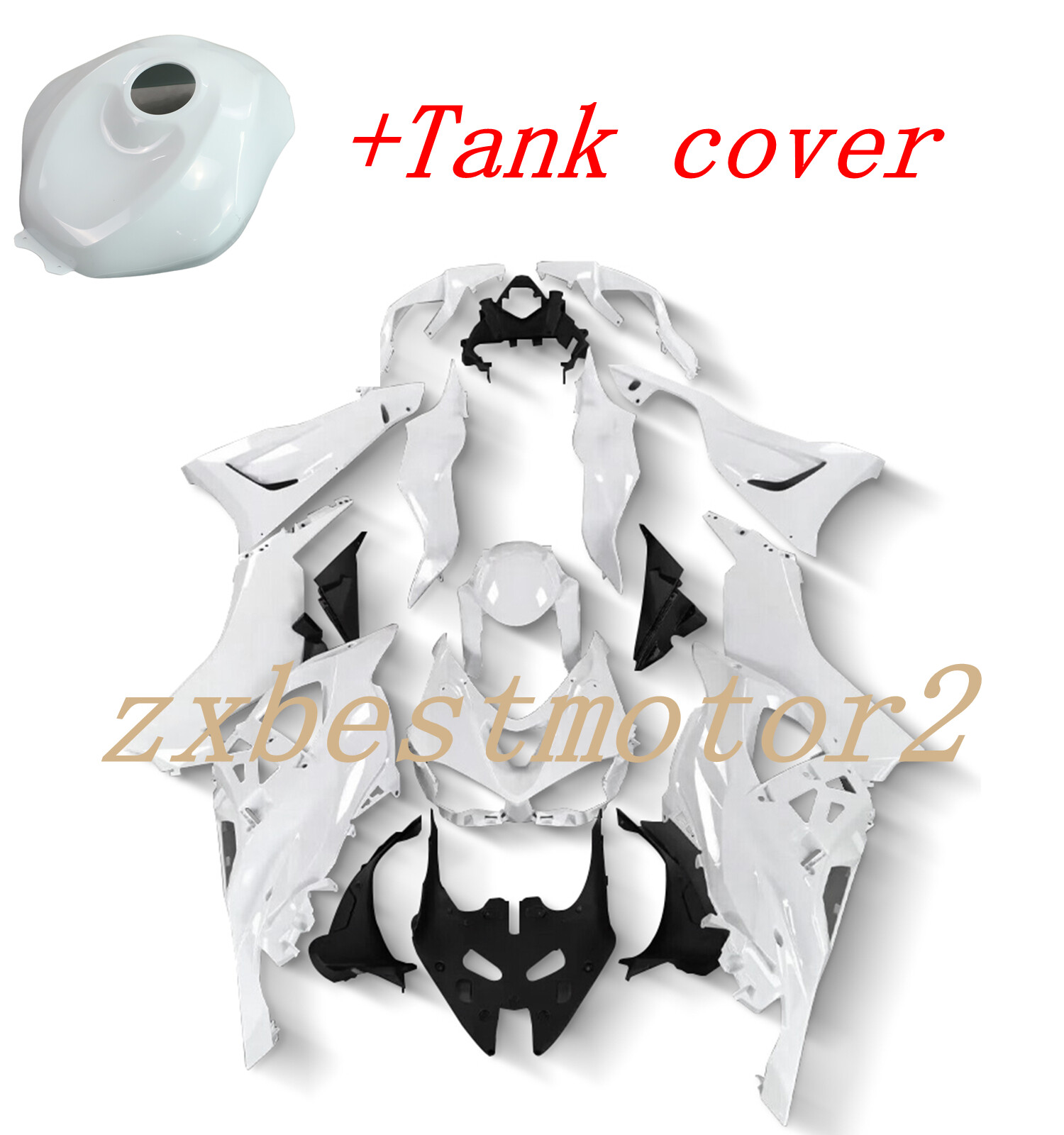 Unpainted ABS Fairing Kit w/Tank Cover For Kawasaki Ninja ZX-6R ZX636 2024 2025