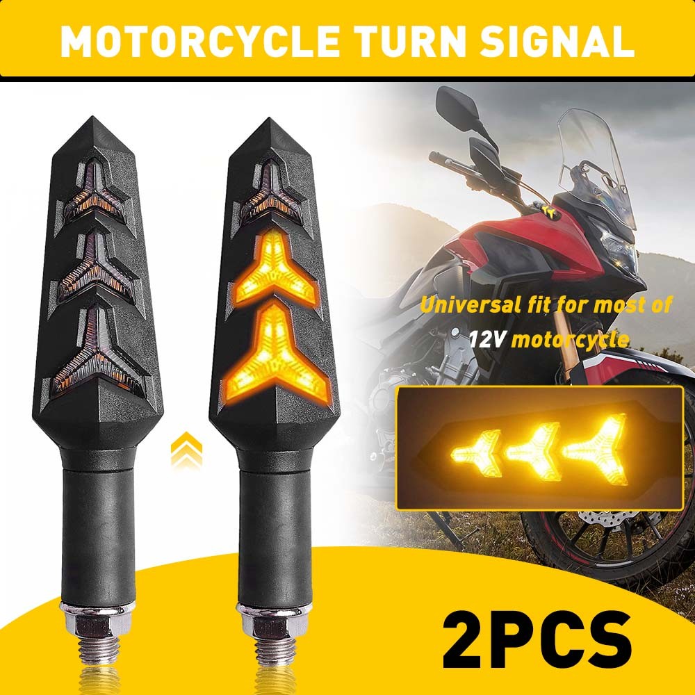 2X Turn Signals Flowing LED Blinker Light Fit Ninja 500R Kawasaki 250R 650 650R